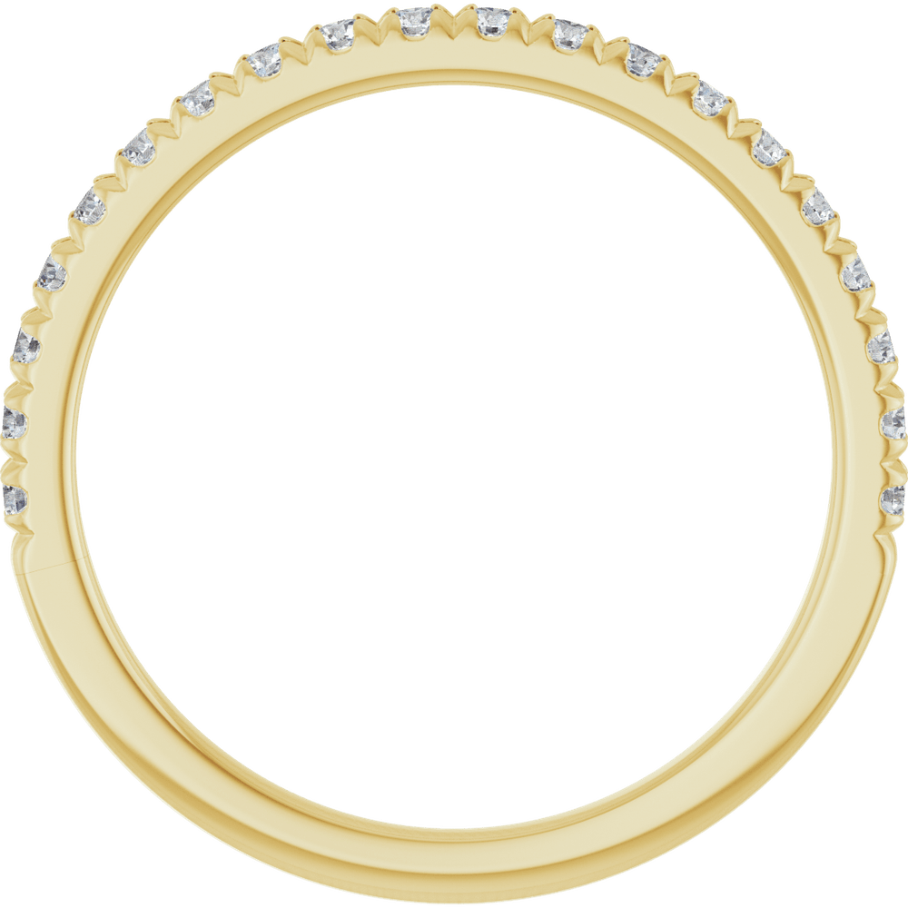 1/4 CTW Natural Diamond French-Set Anniversary Ring 14K Yellow Gold - Guerilla Choice