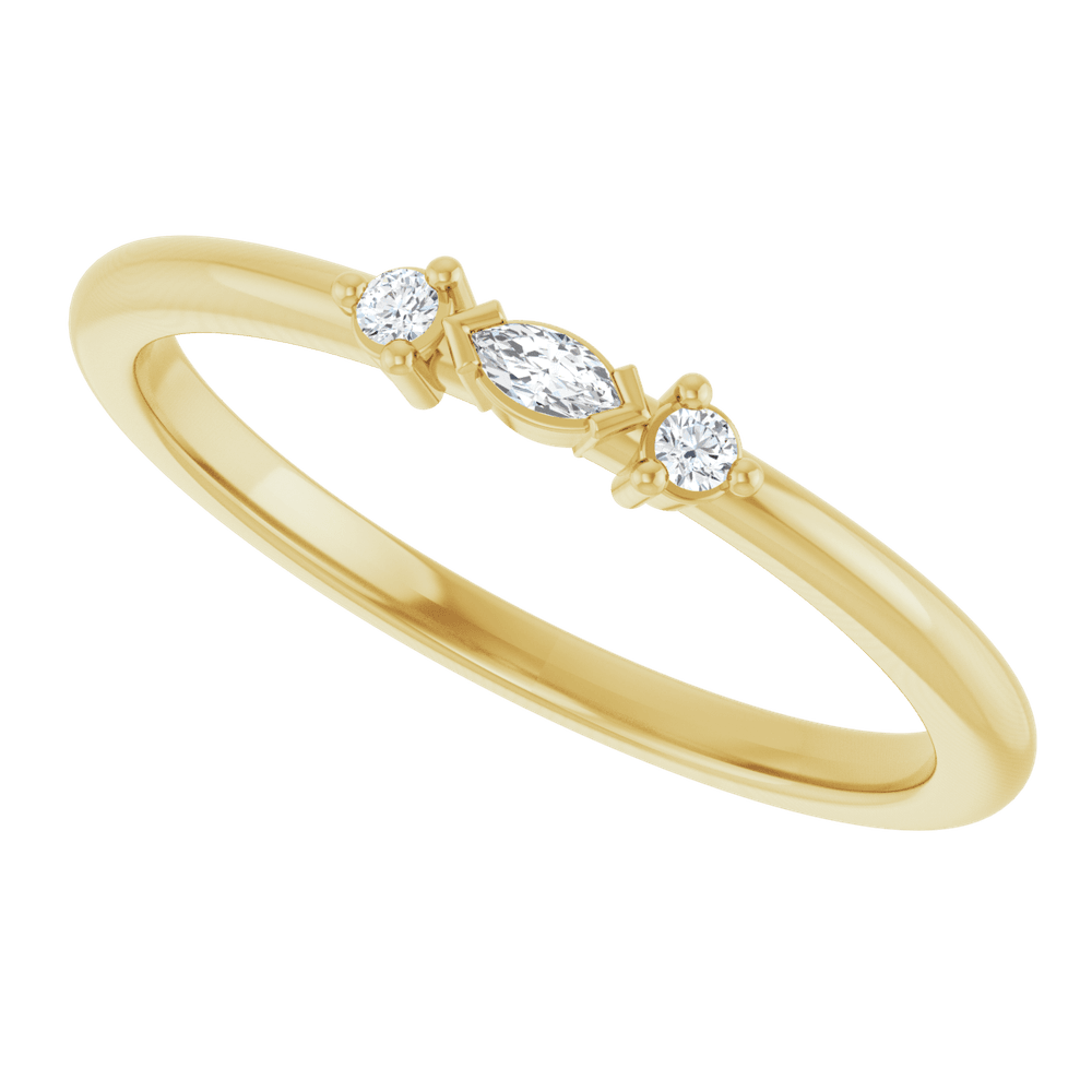 Lueur Marquise 14K Gold Diamond Ring