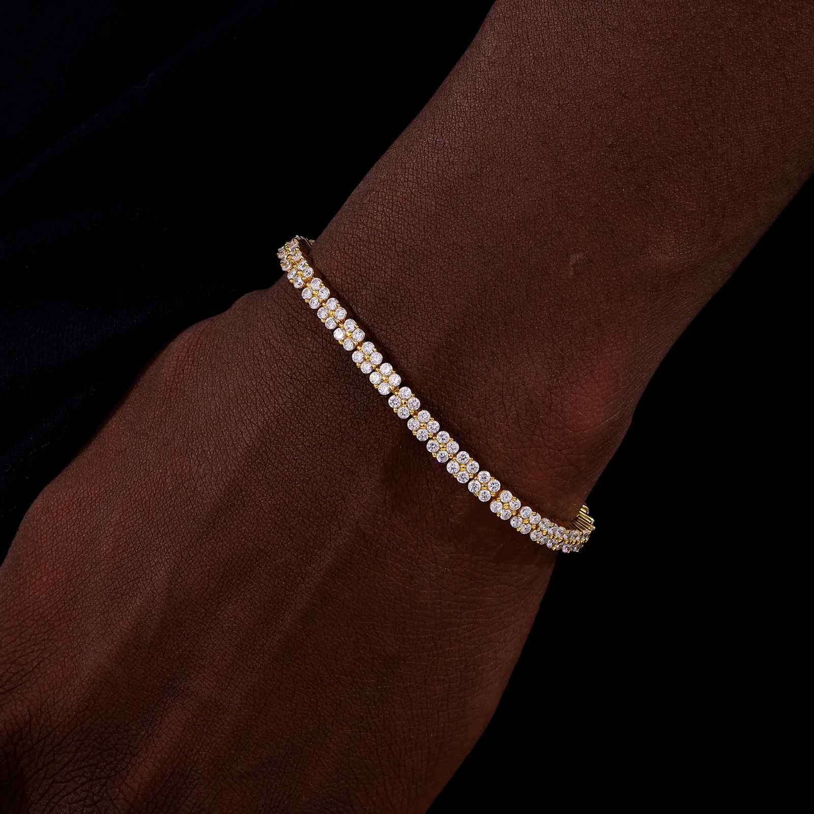 Bracelet Élégance Lumière 4mm Moissanite Tennis Bracelet