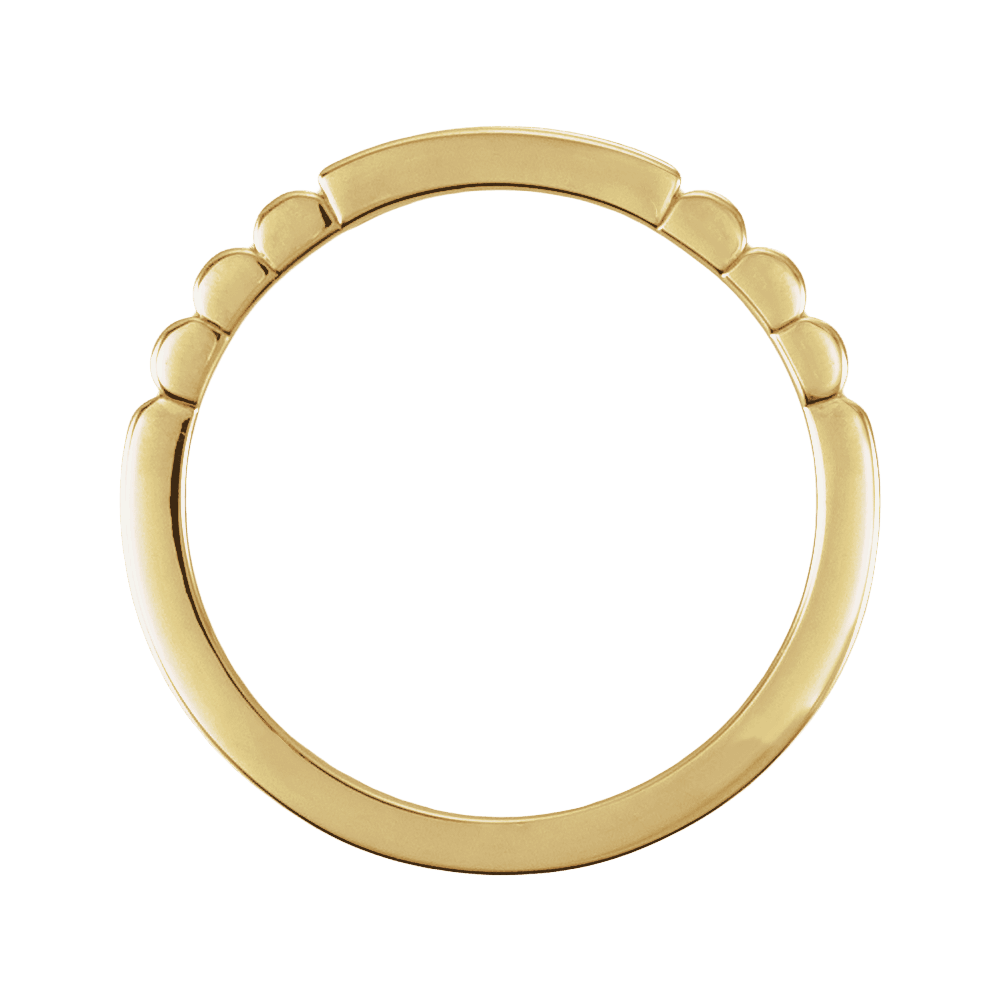 14K Gold Engravable Signet Ring – Personalized Signet Ring