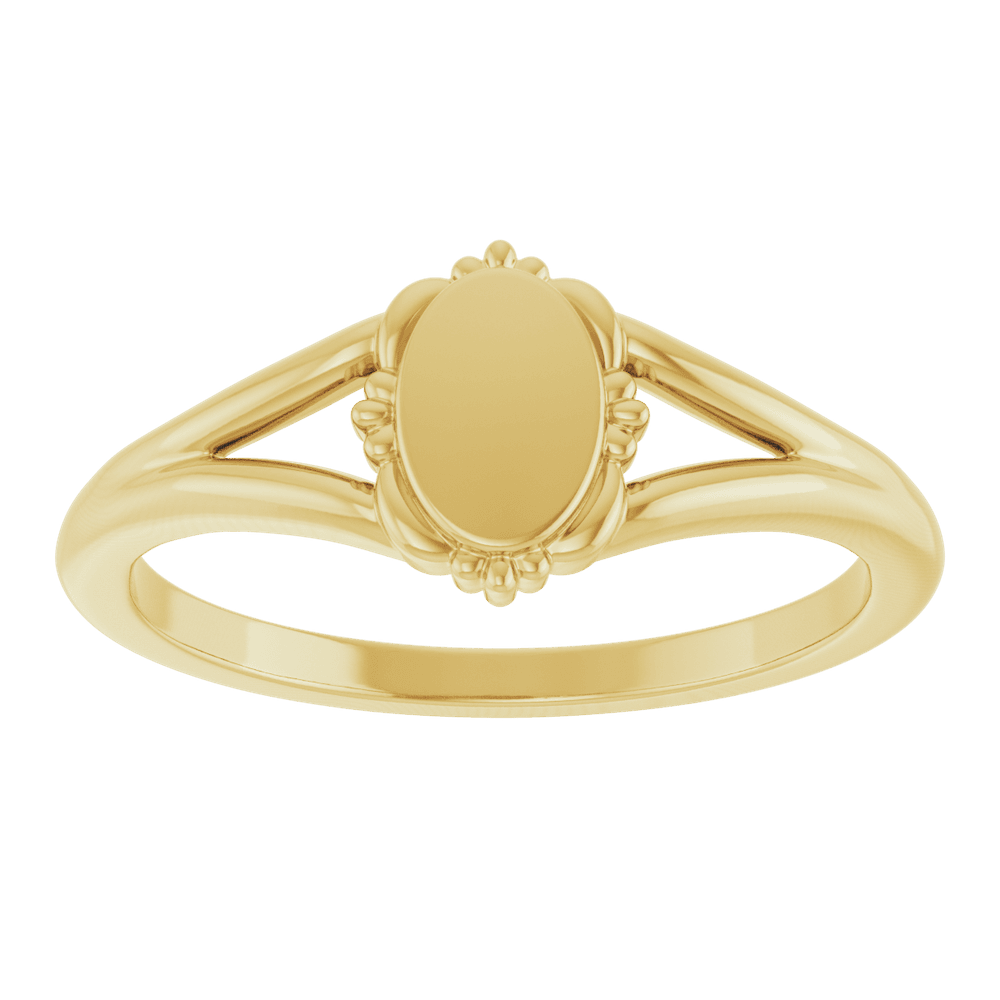 Héritage Vintage Engravable Signet Ring