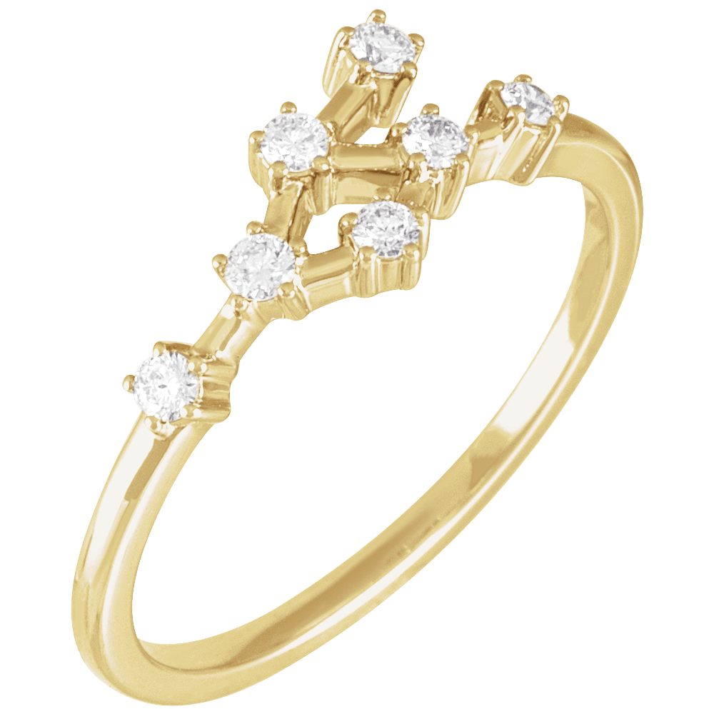GC Leo Constellation Ring | 14K Gold Diamond (Copy) - Guerilla Choice
