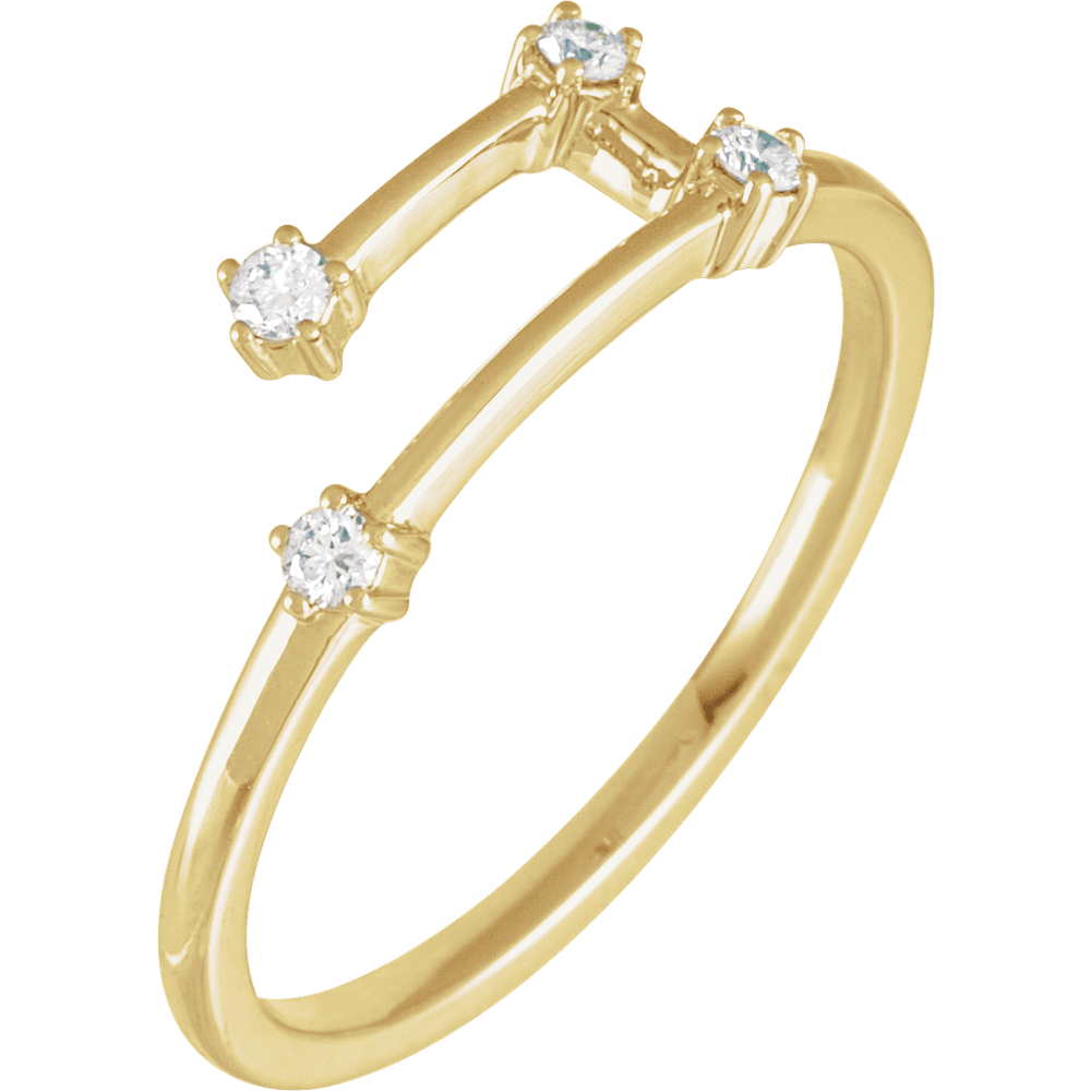 GC Aries Constellation Ring | 14K Gold Diamond (Copy) - Guerilla Choice