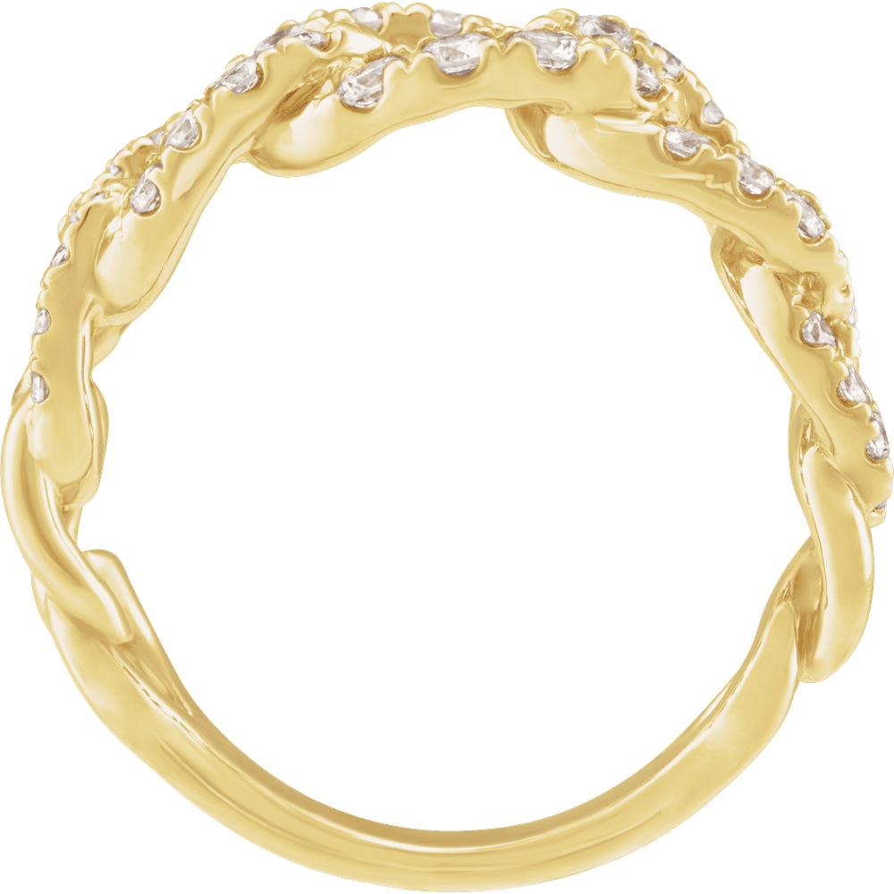 1 CTW Lab Grown Diamond Ring 14K Yellow Gold - Guerilla Choice