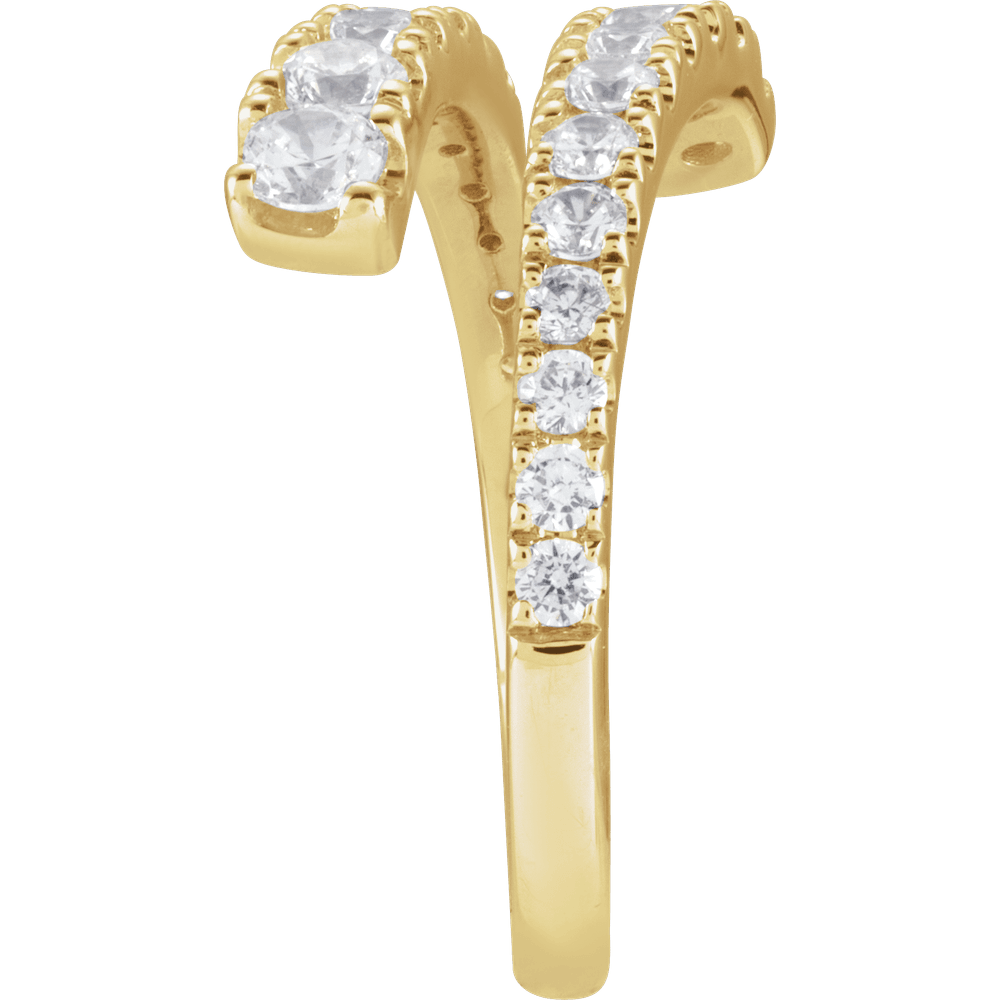 Lumière Diamond Bypass Ring - Guerilla Choice