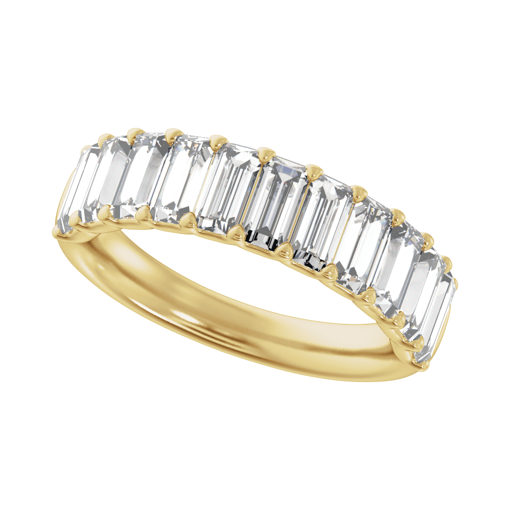 Serment Éternel 14K Yellow Gold Lab-Grown Baguette Diamond Anniversary Band – 2 1/4 CTW