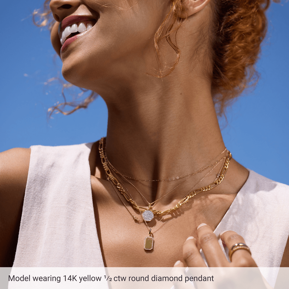 gold diamond pendant, pavé diamond pendant, 14k gold pendant, natural diamond necklace, disc pendant gold, everyday diamond jewelry, luxury pendant gold, minimalist diamond pendant, gold charm pendant