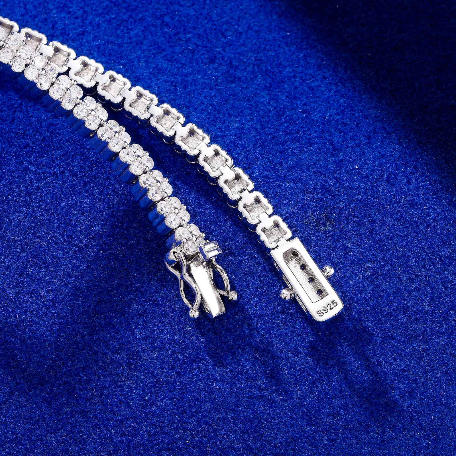 Bracelet Élégance Lumière 4mm Moissanite Tennis Bracelet