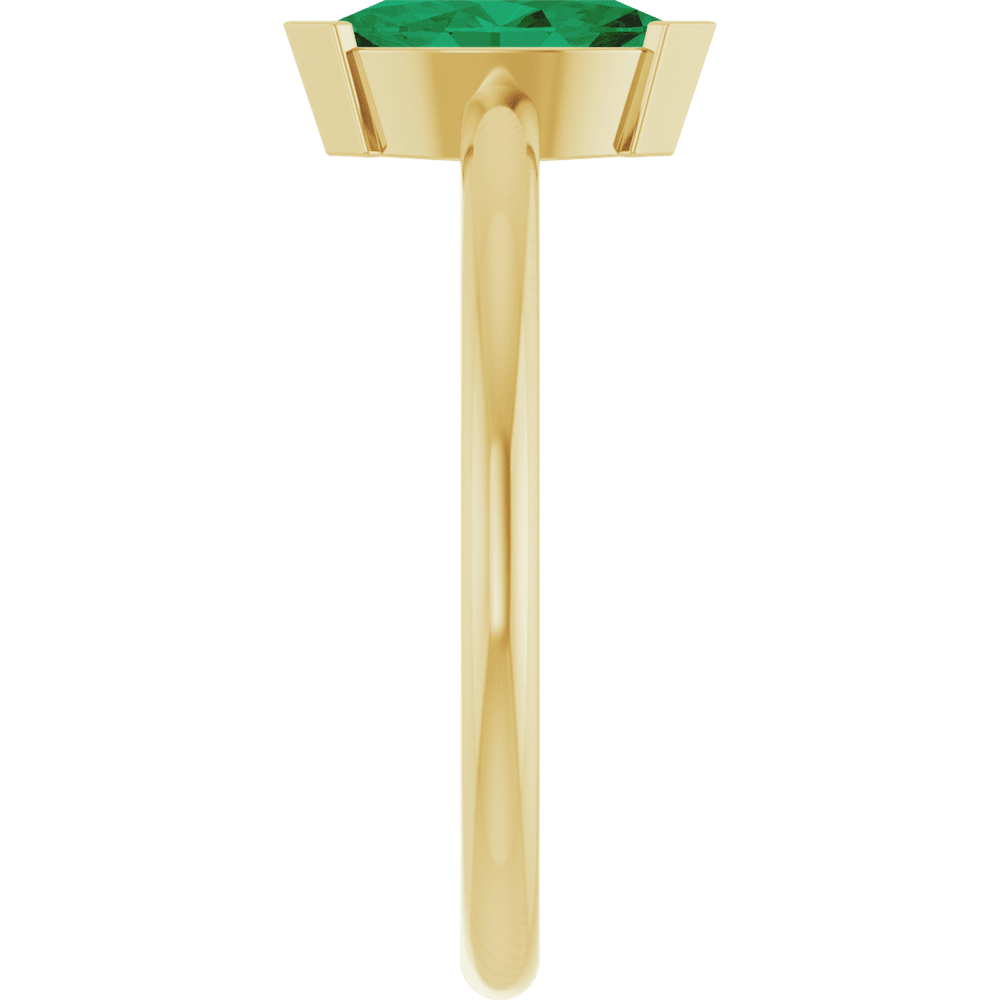 Émeraude Solitaire Marquise Emerald Ring