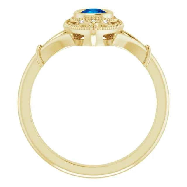 Bleu Héritage Sapphire Vintage Ring