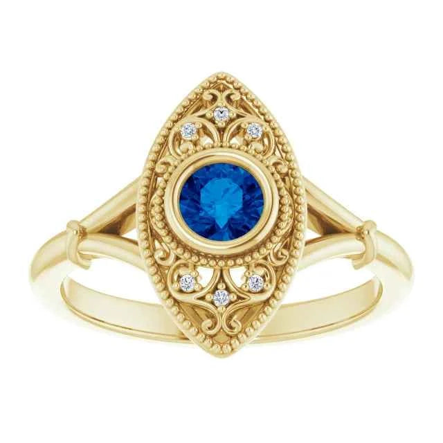 Bleu Héritage Sapphire Vintage Ring