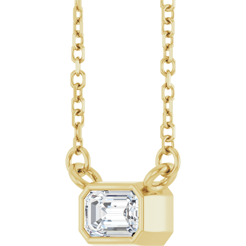 14k yellow gold diamond necklace
emerald cut diamond necklace
1/2 ct natural diamond necklace
bezel set diamond necklace
gold solitaire diamond pendant
18 inch diamond necklace
fine jewelry diamond necklace
luxury gold diamond pendant
minimalist diamond necklace
solid gold diamond solitaire