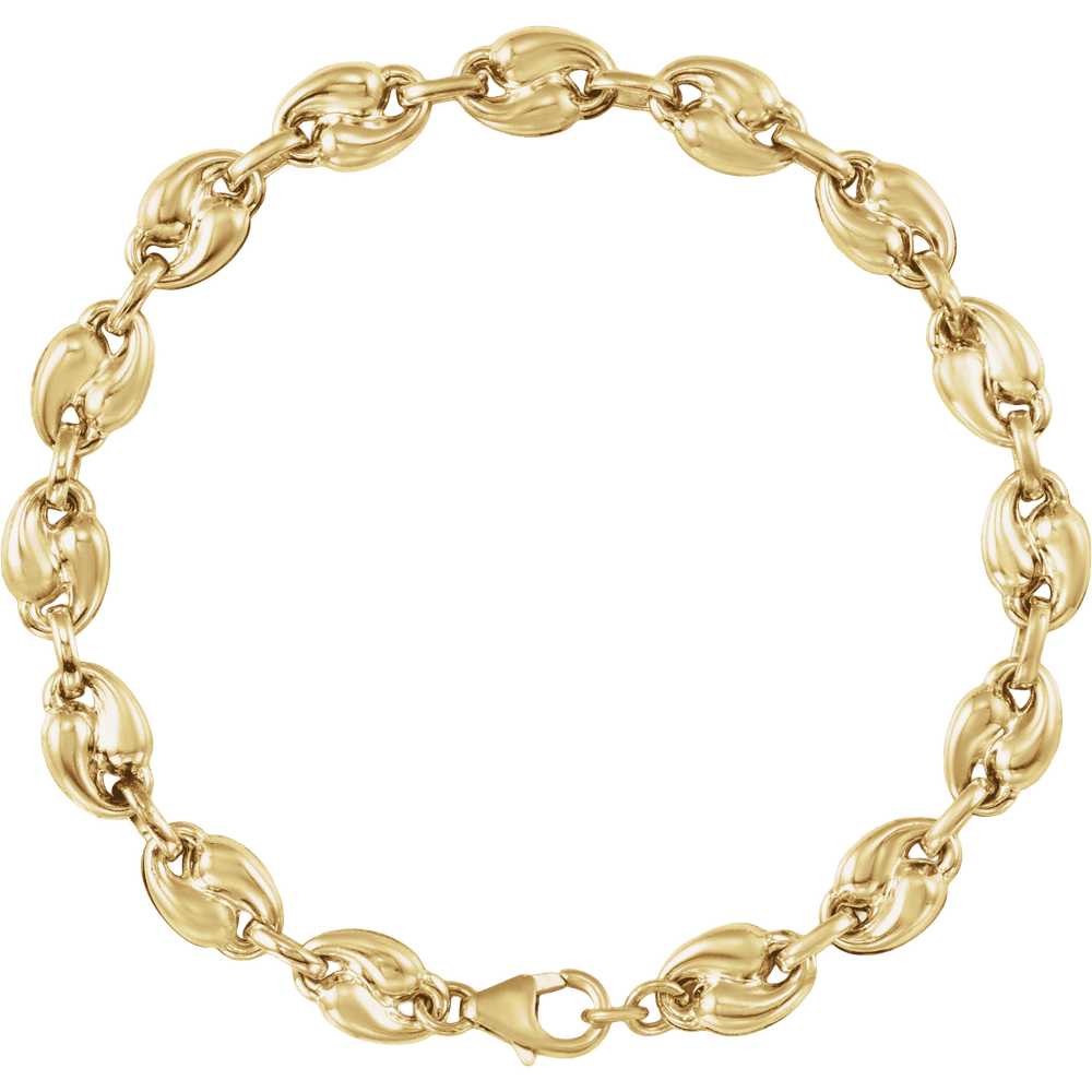 Solène 14K yellow gold-filled sculpted link bracelet for women