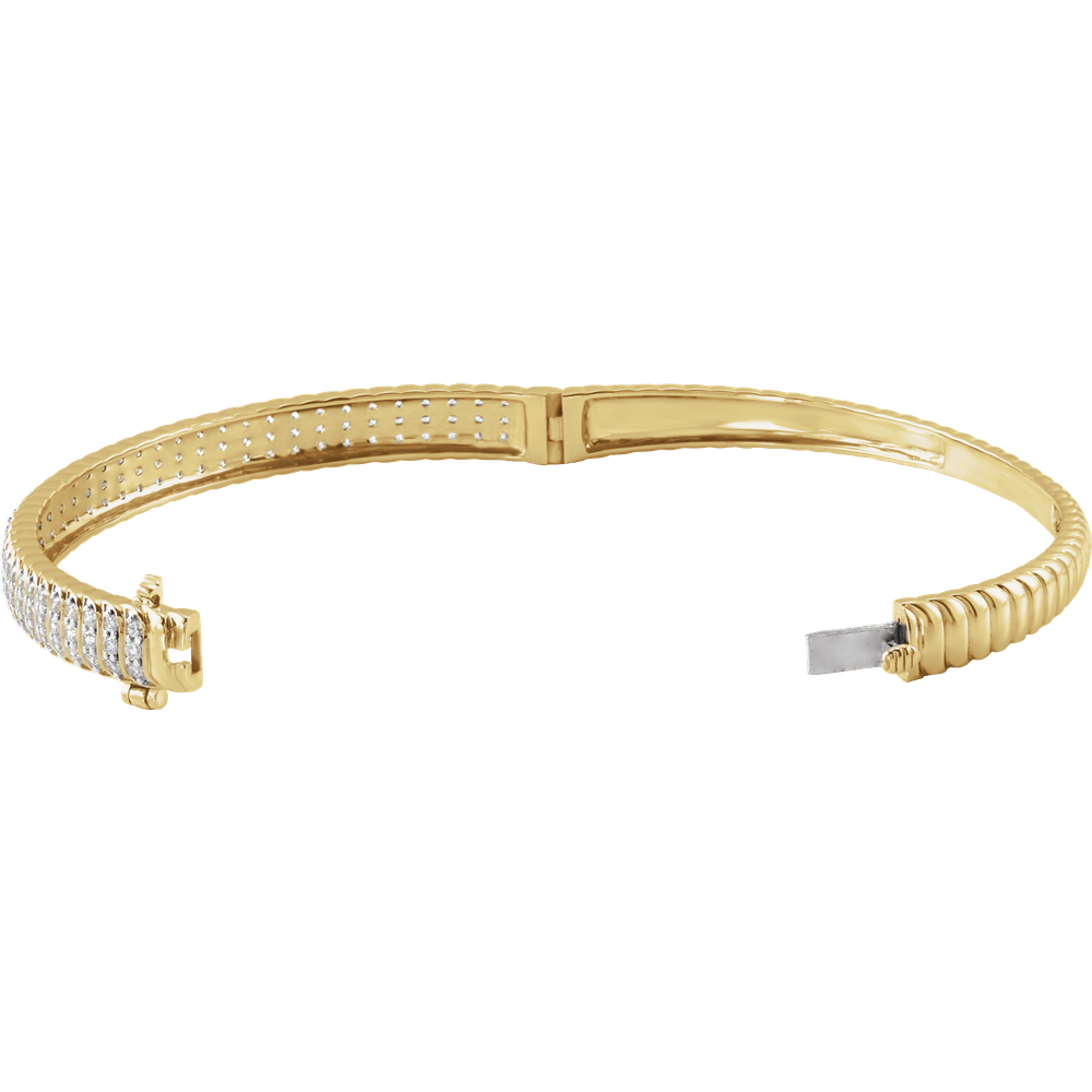 Lueur d’Or Bangle handcrafted 14K yellow gold lab-grown diamond bracelet by Guerilla Choice, fine jewelry investment piece.