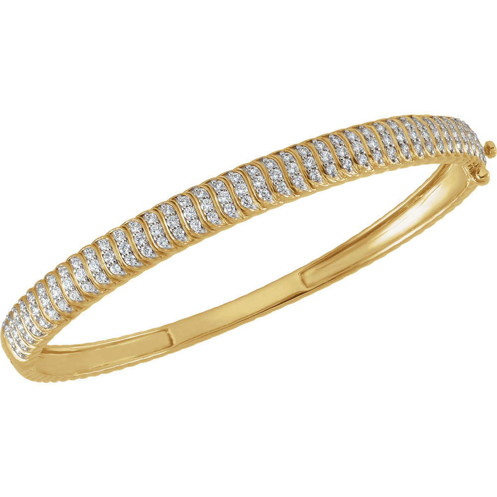 Lueur d’Or Bangle handcrafted 14K yellow gold lab-grown diamond bracelet by Guerilla Choice, fine jewelry investment piece.