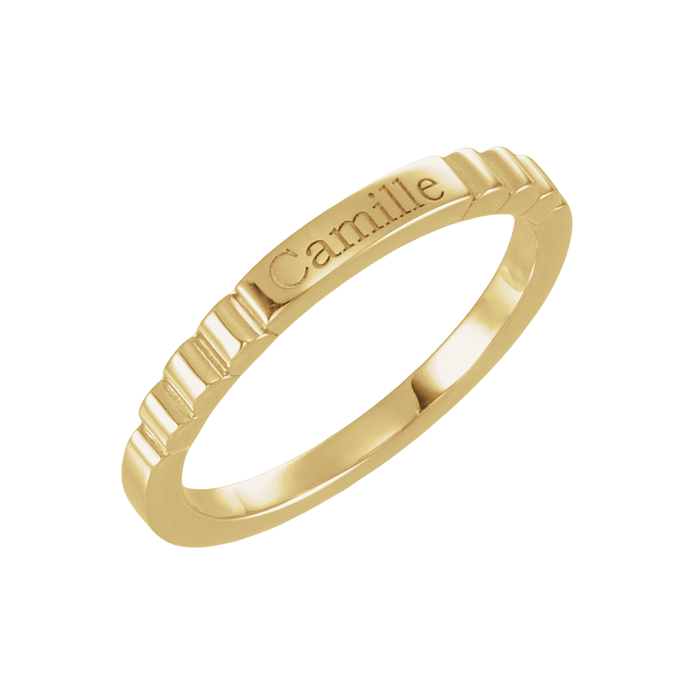 Customizable 14K yellow gold heirloom ring