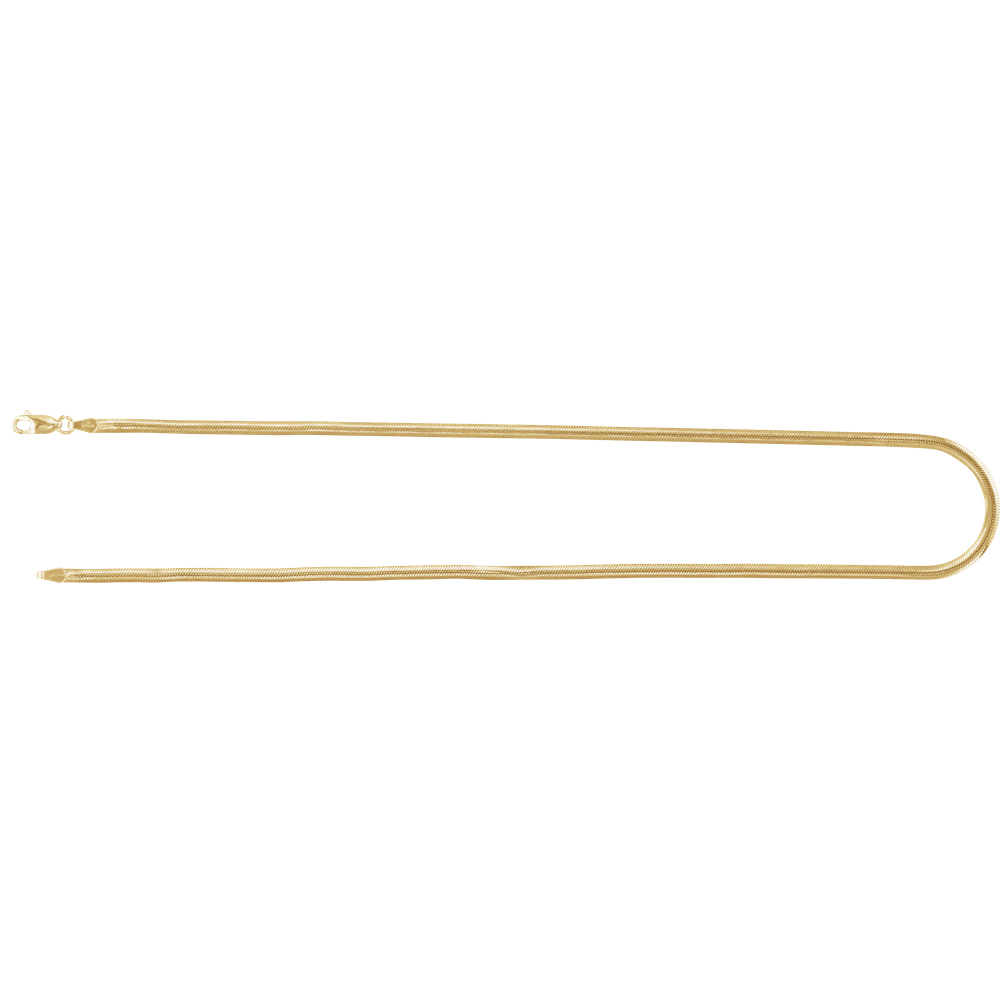 Gold snake chain necklace for men and women