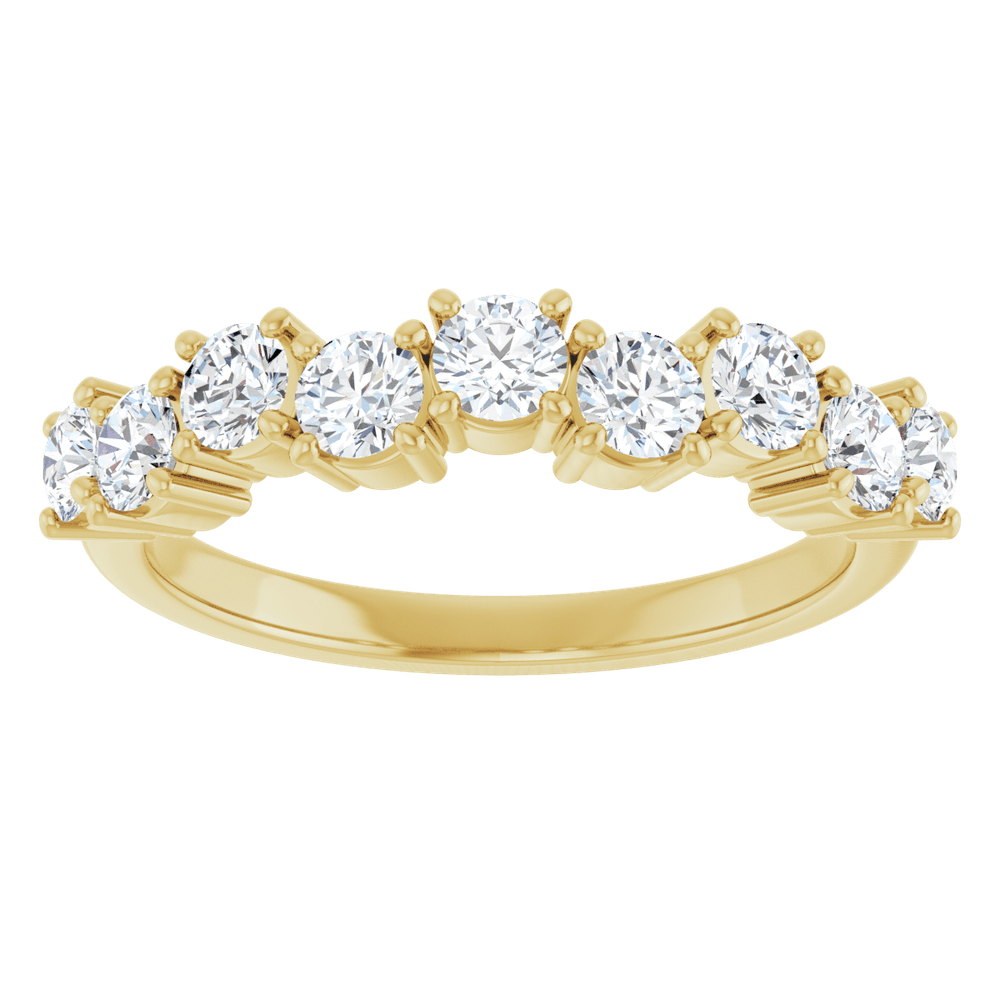 Angled view of the Aurielle white gold lab-grown diamond ring