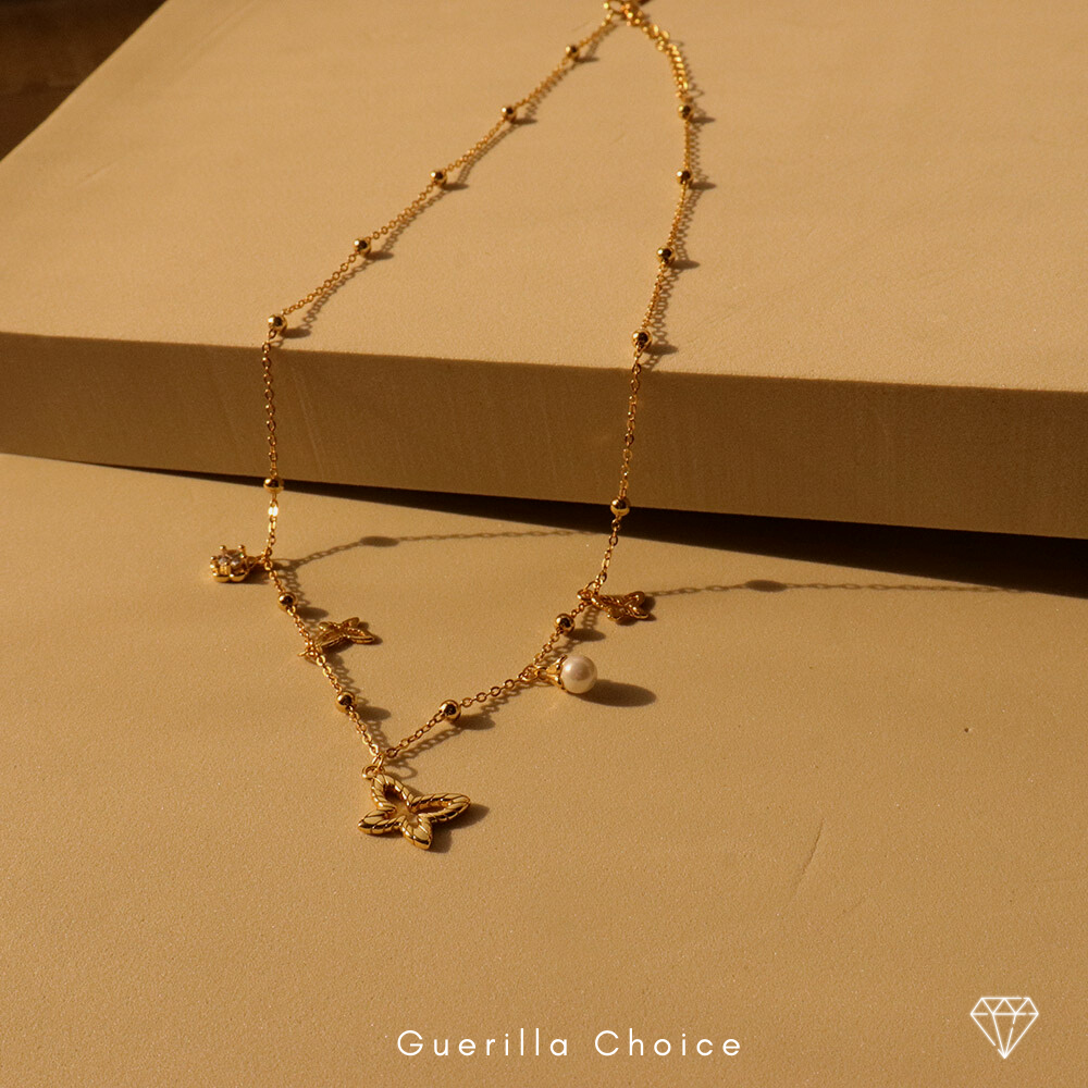 JASMINE CHARM GOLD NECKLACE | jasmine-charm-gold-necklace | Necklace | Guerilla Choice