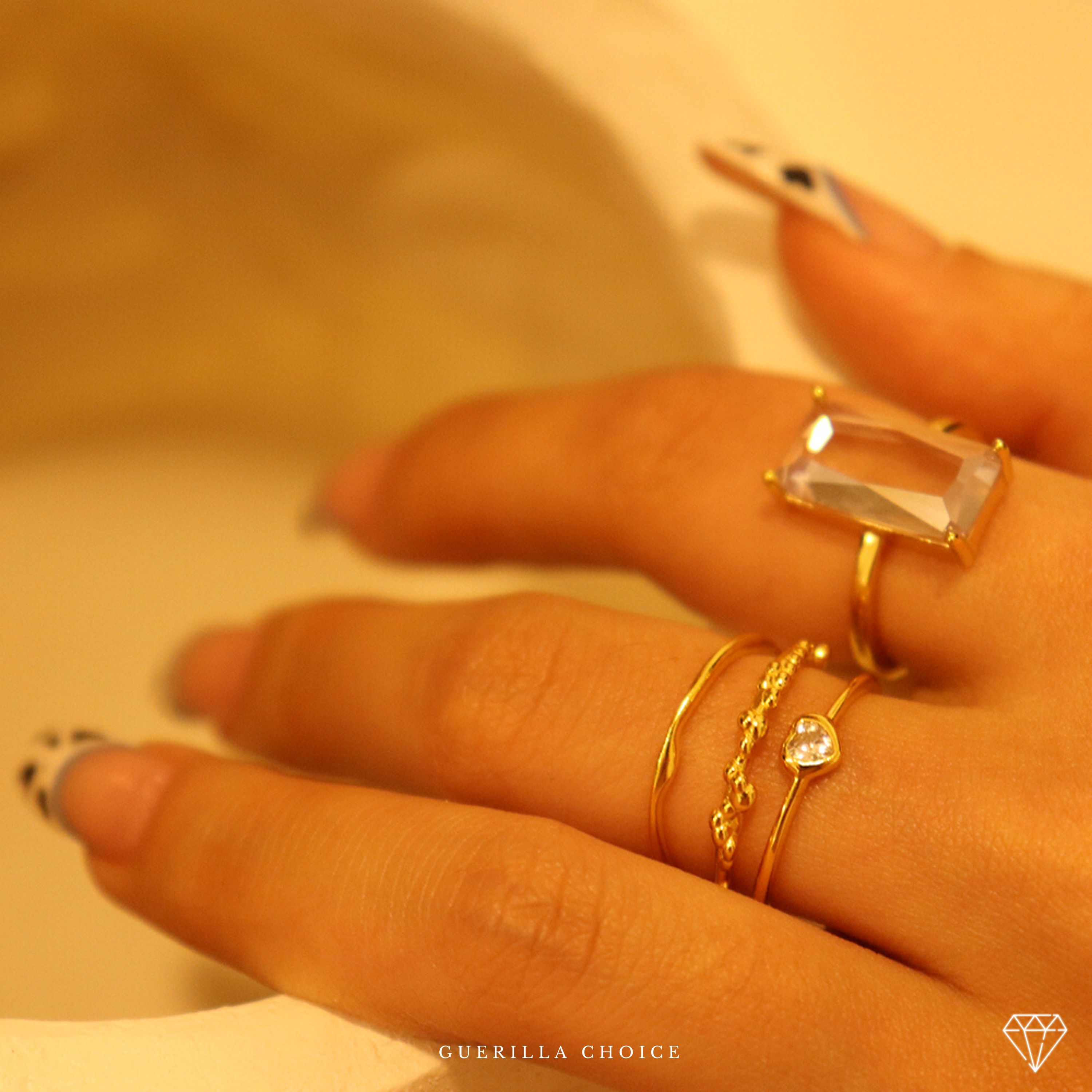 CRYSTAL HEART RING | crystal-heart-ring | Ring | Guerilla Choice