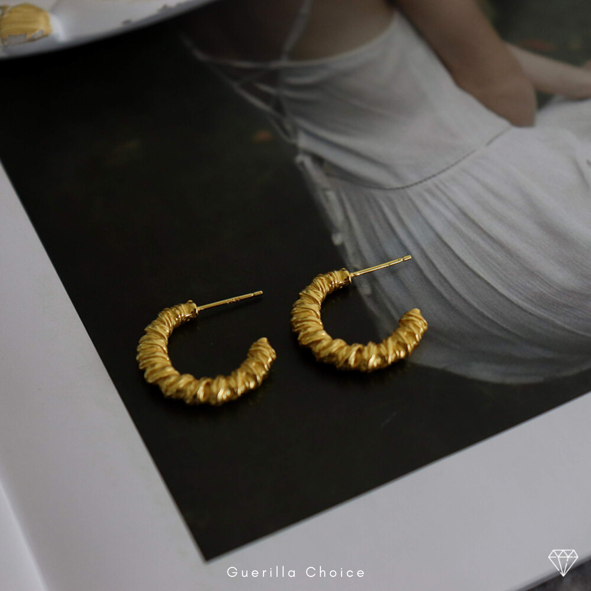 MADELYN CHARM GOLD EARRINGS | madelyn-charm-gold-earrings | Earrings | Guerilla Choice