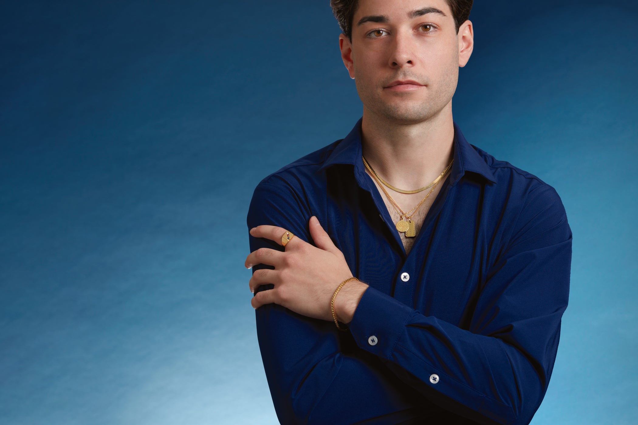 Luxury jewelry gifts for him featuring bold chains, elegant bracelets and timeless statement pieces by Guerilla Choice