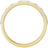 14K yellow gold diamond band, natural diamond anniversary ring, baguette diamond ring, 1/4 CTW diamond band, gold stacking ring, baguette wedding band, fine jewelry diamond ring, anniversary gift ring, minimalist diamond band, luxury gold ring