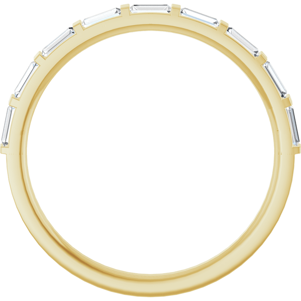 14K yellow gold diamond band, natural diamond anniversary ring, baguette diamond ring, 1/4 CTW diamond band, gold stacking ring, baguette wedding band, fine jewelry diamond ring, anniversary gift ring, minimalist diamond band, luxury gold ring