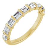 14K yellow gold diamond band
natural diamond anniversary ring
lab grown diamond anniversary band
1 carat baguette diamond ring
channel set diamond band
yellow gold wedding band women
straight baguette diamond ring
fine jewelry anniversary band