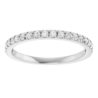 1/4 CTW Natural Diamond French-Set Anniversary Ring  14K Yellow Gold - Guerilla Choice