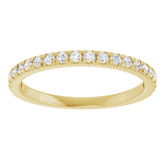 1/4 CTW Natural Diamond French-Set Anniversary Ring  14K Yellow Gold - Guerilla Choice