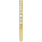 1/4 CTW Natural Diamond French-Set Anniversary Ring  14K Yellow Gold - Guerilla Choice