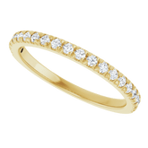 1/4 CTW Natural Diamond French-Set Anniversary Ring  14K Yellow Gold - Guerilla Choice