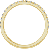 1/4 CTW Natural Diamond French-Set Anniversary Ring  14K Yellow Gold - Guerilla Choice