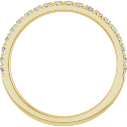 1/4 CTW Natural Diamond French-Set Anniversary Ring  14K Yellow Gold - Guerilla Choice