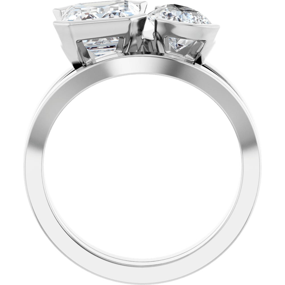 Élodie Platinum Two-Stone Engagement Ring