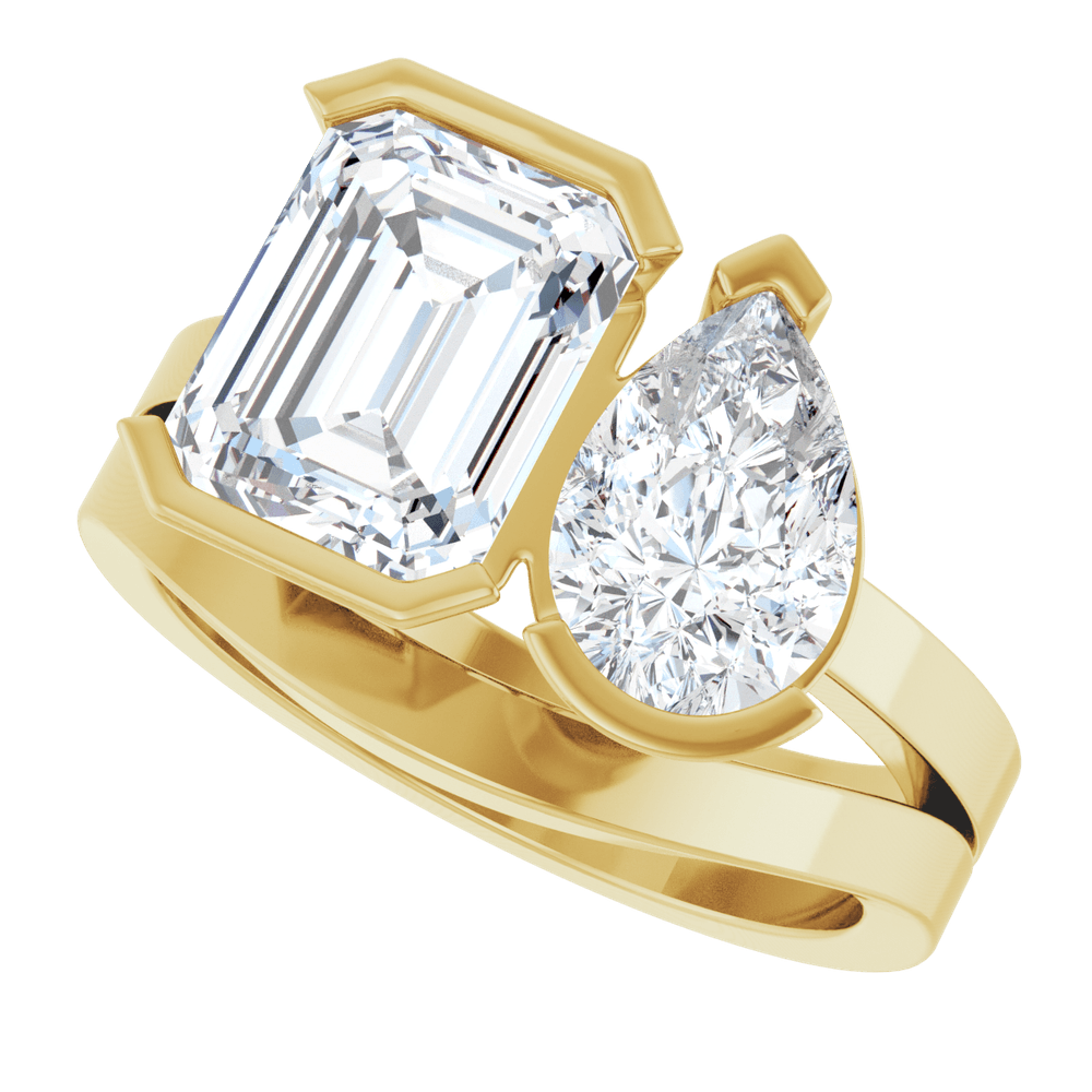 Élodie Platinum Two-Stone Engagement Ring