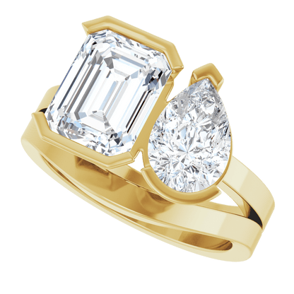 Élodie Platinum Two-Stone Engagement Ring