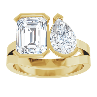 Élodie Platinum Two-Stone Engagement Ring