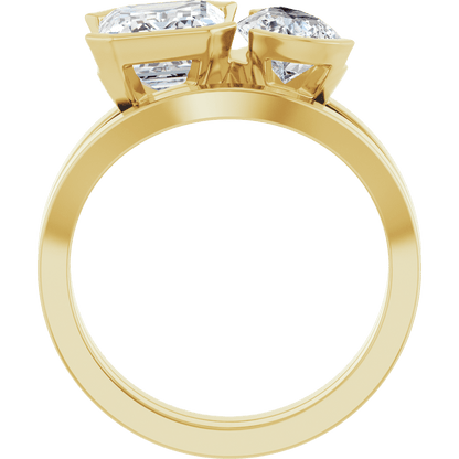 Élodie Platinum Two-Stone Engagement Ring
