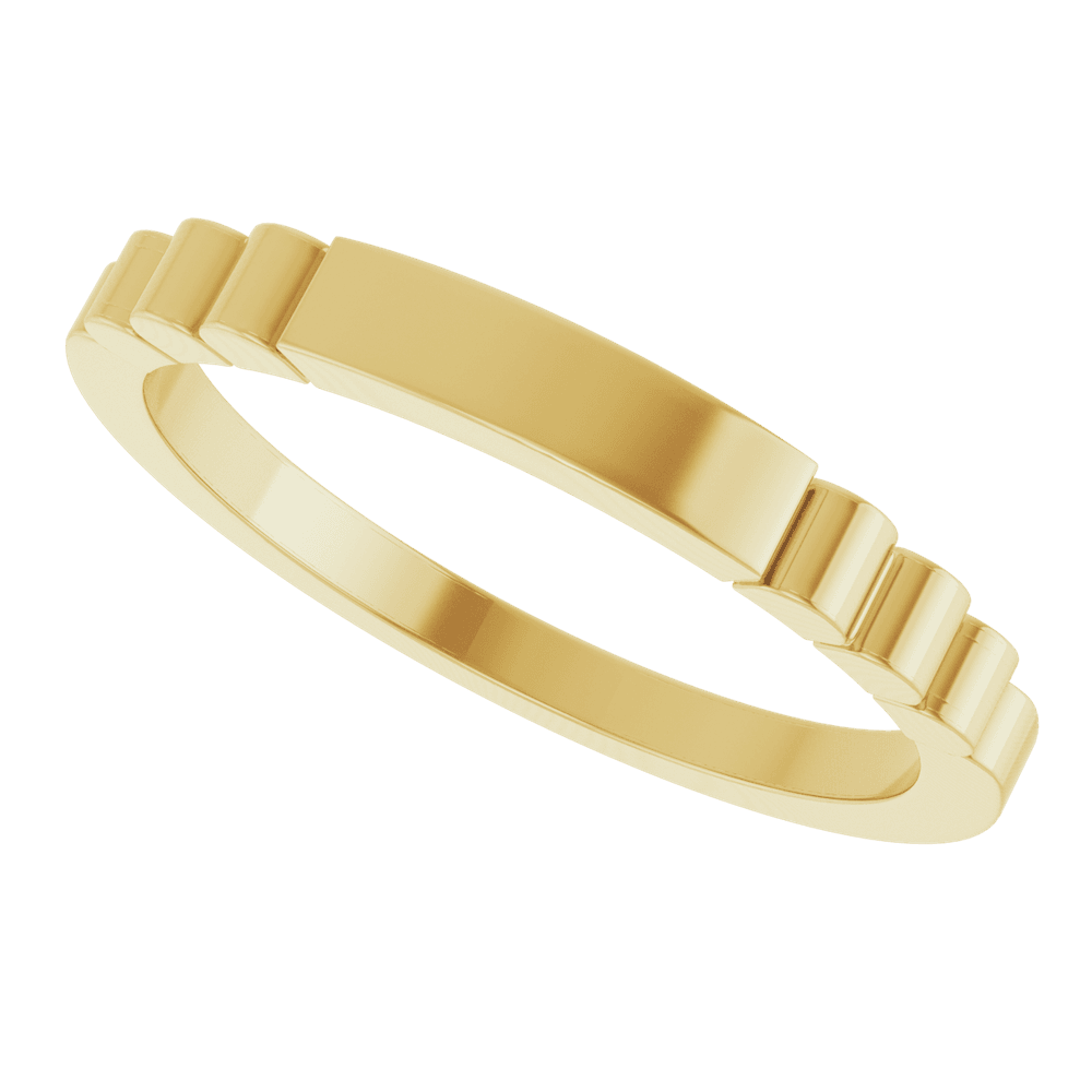14K Gold Engravable Signet Ring – Personalized Signet Ring
