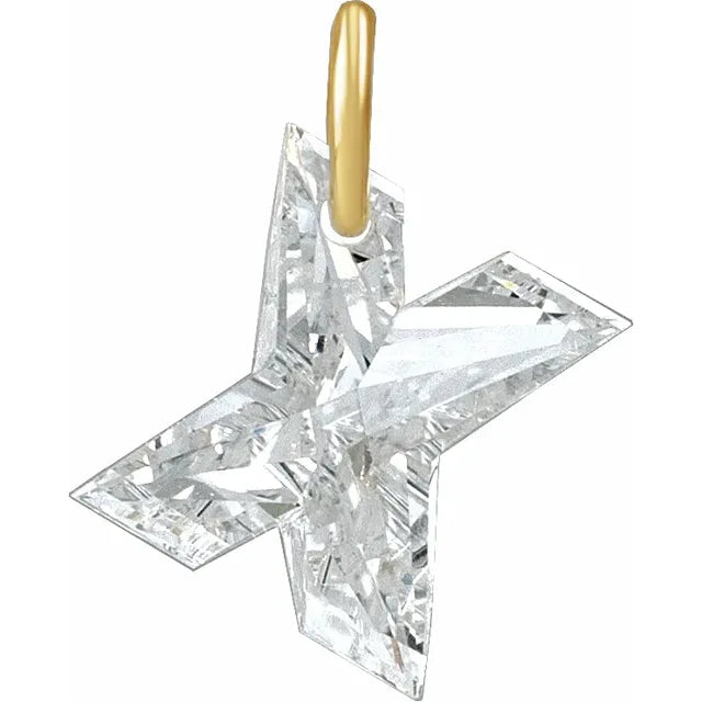 Élodie 14K Gold Lab-Grown Diamond Initial Charm