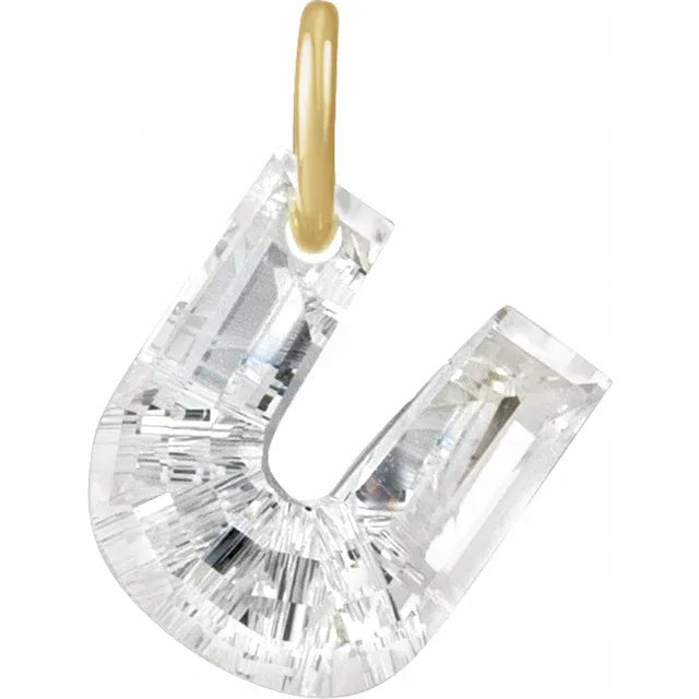 Élodie 14K Gold Lab-Grown Diamond Initial Charm