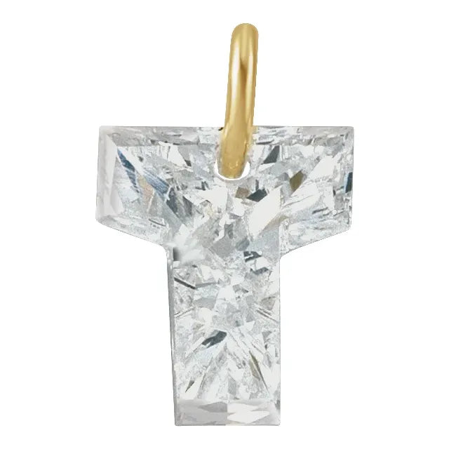 Élodie 14K Gold Lab-Grown Diamond Initial Charm