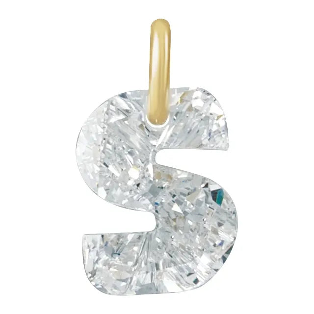 Élodie 14K Gold Lab-Grown Diamond Initial Charm