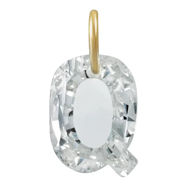 Élodie 14K Gold Lab-Grown Diamond Initial Charm