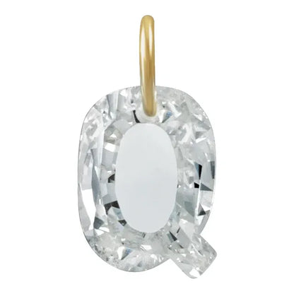 Élodie 14K Gold Lab-Grown Diamond Initial Charm