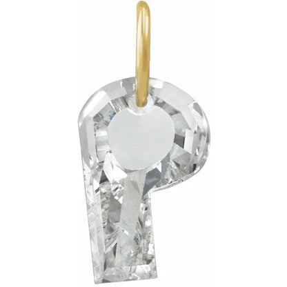 Élodie 14K Gold Lab-Grown Diamond Initial Charm