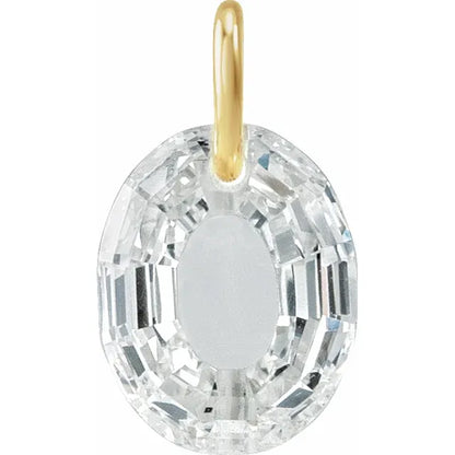 Élodie 14K Gold Lab-Grown Diamond Initial Charm