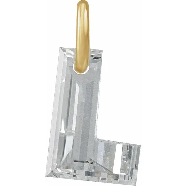 Élodie 14K Gold Lab-Grown Diamond Initial Charm